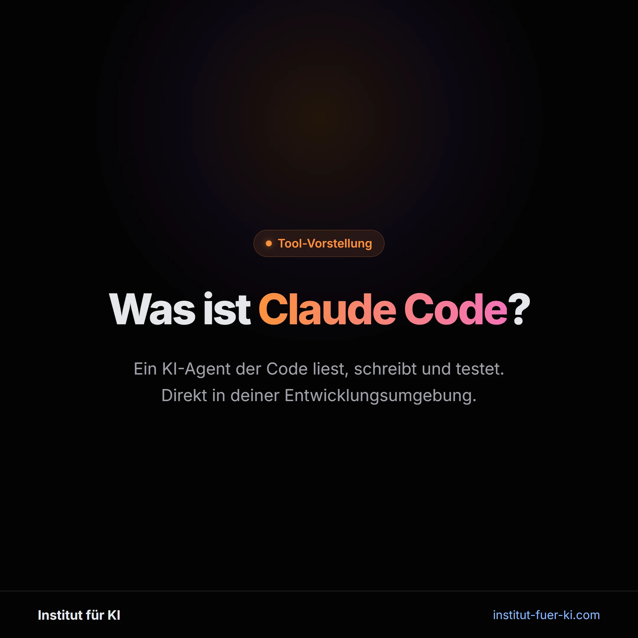 Claude Code Terminal-Ansicht: KI-Agent der auf natürliche Sprache reagiert und Code schreibt