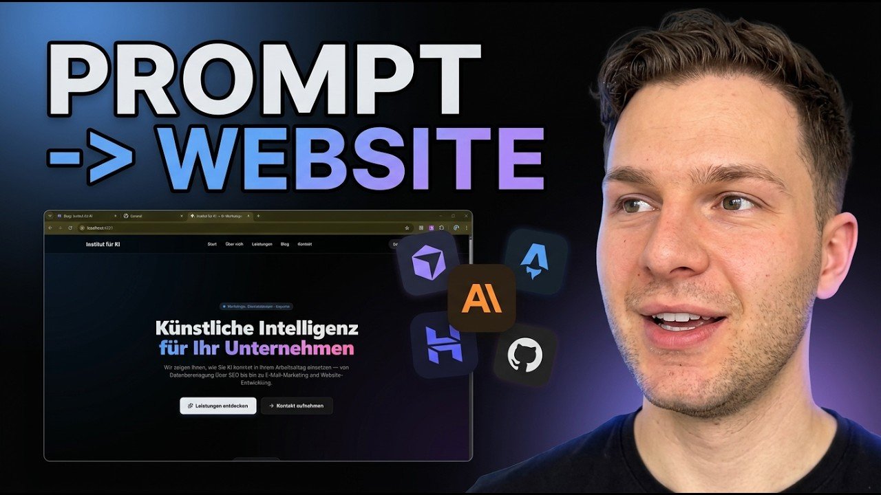 Website mit KI erstellen: Komplette Seite mit Claude Code gebaut